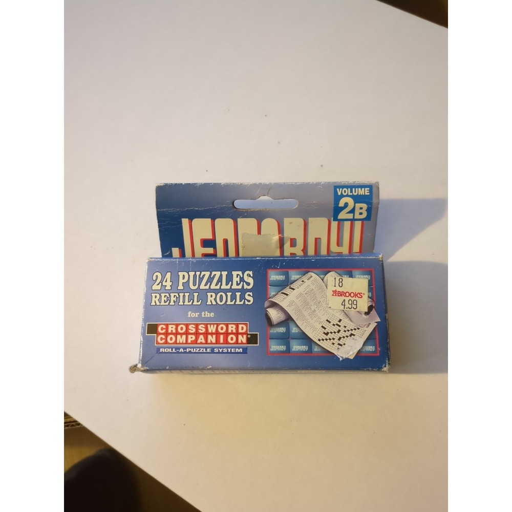 New Jeopardy Volume 2a 24 Puzzles Refill Roll For Crossword Companion